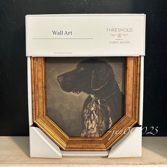 8"x10" Pointer Dog Portrait Framed Art - Threshold Studio McGee - Picture 4 of 6